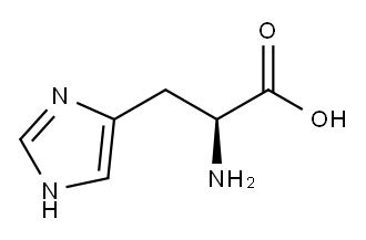 L-组氨酸, 71-00-1, 结构式
