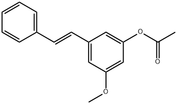 (E)-3-Acetoxy-5-methoxystilbene Structure