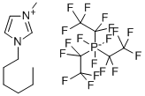 1-Hexyl-3-methylimidazolium tris(pentafluoroethyl)trifluorophosphate Structure