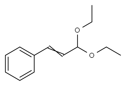 1-フェニル-3,3-ジエトキシ-1-プロペン 化学構造式