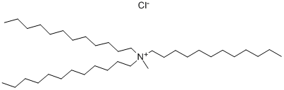 Tridodecyl methyl ammonium chloride Struktur