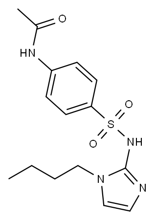 Acetamide, N-(4-(((1-butyl-1H-imidazol-2-yl)amino)sulfonyl)phenyl)-|
