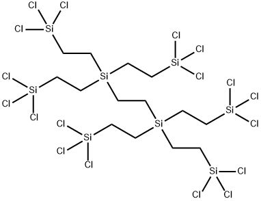 1,1,1,10,10,10-Hexachloro-4,4,7,7-tetrakis[2-(trichlorosilyl)ethyl]-1,4,7,10-tetrasiladecane Structure