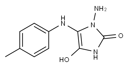 2H-Imidazol-2-one, 1-amino-1,3-dihydro-4-hydroxy-5-[(4-methylphenyl)amino]- (9CI) Structure