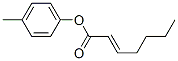 2-Heptenoic acid 4-methylphenyl ester Structure