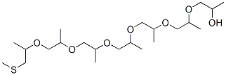 4,7,10,13,16,19-Hexamethyl-5,8,11,14,17,20-hexaoxa-2-thiatricosan-22-ol Structure