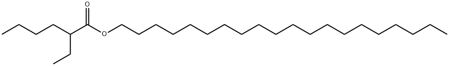 Hexanoic acid,2-ethyl-, eicosyl ester Structure