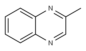 2-メチルキノキサリン 化学構造式