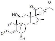 21-O-Acetyl 6β-Hydroxy Dexamethasone Structure