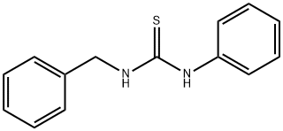 N-ベンジル-N'-フェニルチオ尿素 化学構造式