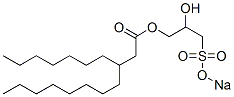 3-Heptylundecanoic acid 2-hydroxy-3-[(sodiooxy)sulfonyl]propyl ester Structure