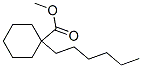 1-Hexylcyclohexanecarboxylic acid methyl ester Structure