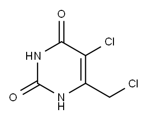 2,4(1H,3H)-Pyrimidinedione,5-chloro-6-(chloromethyl)-(9CI) Structure