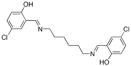 2,2'-[1,6-Hexanediylbis(nitrilomethylidyne)]bis(4-chlorophenol) Structure