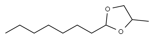2-heptyl-4-methyl-1,3-dioxolane Structure