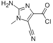 1H-Imidazole-4-carbonyl chloride, 2-amino-5-cyano-1-methyl- (9CI) Structure