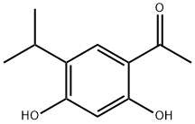 1-(2,4-Dihydroxy-5-isopropylphenyl)ethanone Struktur