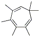 2,3,4,5,7,7-Hexamethyl-1,3,5-cycloheptatriene Structure