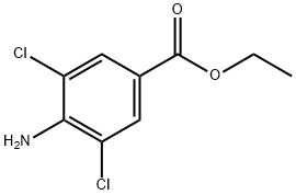 3,5-DICHLORO-4-AMINOBENZOIC ACID ETHYL ESTER Struktur