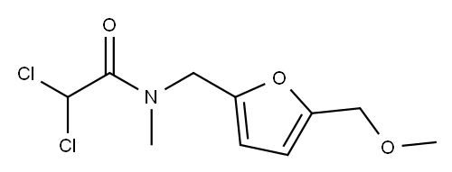 Acetamide, 2,2-dichloro-N-((5-(methoxymethyl)-2-furanyl)methyl)-N-meth yl- Structure