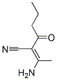 Hexanenitrile,  2-(1-aminoethylidene)-3-oxo- 结构式