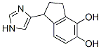 1H-Indene-4,5-diol, 2,3-dihydro-1-(1H-imidazol-4-yl)- (9CI) Structure
