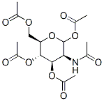 2-acetamido-1,3,4,6-tetra-O-acetyl-2-deoxymannopyranose Structure