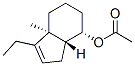 1H-Inden-7-ol,3-ethyl-3a,4,5,6,7,7a-hexahydro-3a-methyl-,acetate,(3aS,7S,7aR)-(9CI) Structure