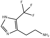 1H-Imidazole-4-ethanamine,  5-(trifluoromethyl)- Structure
