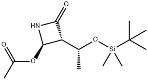 4-乙酰氧基氮杂环丁酮 结构式