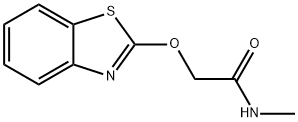 Acetamide, 2-(2-benzothiazolyloxy)-N-methyl- (9CI) Structure