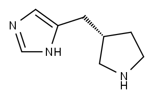 1H-Imidazole,4-[(3S)-3-pyrrolidinylmethyl]-(9CI) Structure