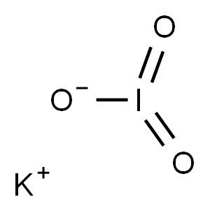 Potassium iodate  Struktur