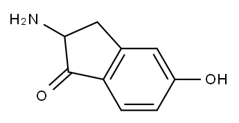 1H-Inden-1-one,  2-amino-2,3-dihydro-5-hydroxy- Structure