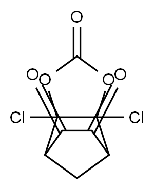 3a,7a-Dichloro-3a,4,7,7a-tetrahydro-4,7-methano-1,3-benzodioxole-2,5,6-trione Structure