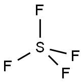 Sulfur tetrafluoride Structure