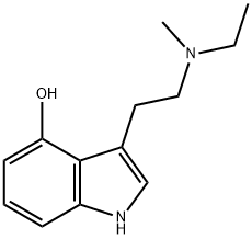 N-乙基-4-羟基-N-甲基色胺 结构式