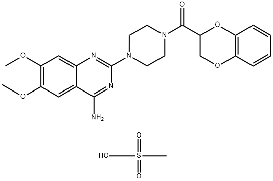 甲磺酸多沙唑嗪, 77883-43-3, 结构式