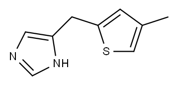 1H-Imidazole,  4-[(4-methyl-2-thienyl)methyl]-  (9CI) Structure