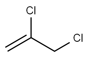 2,3-ジクロロ-1-プロペン 化学構造式