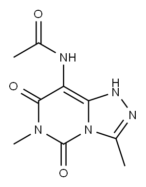 Acetamide,  N-(1,5,6,7-tetrahydro-3,6-dimethyl-5,7-dioxo-1,2,4-triazolo[4,3-c]pyrimidin-8-yl)-|