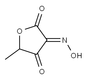 2,3,4(5H)-Furantrione,  5-methyl-,  3-oxime Structure