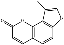 2H-Furo(2,3-h)-1-benzopyran-2-one, 9-methyl- Structure