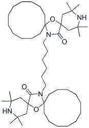 20,20'-(hexane-1,6-diyl)bis(2,2,4,4-tetramethyl-7-oxa-3,20-diazadispiro[5.1.11.2]henicosan-21-one)|