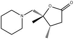 2(3H)-Furanone,dihydro-4,5-dimethyl-5-(1-piperidinylmethyl)-,cis-(9CI) Structure