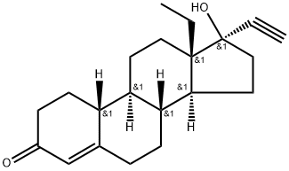 左炔诺孕酮 结构式