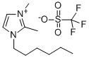 1-HEXYL-2,3-DIMETHYLIMIDAZOLIUM TRIFLUOROMETHANSULFONATE|1-己基-2,3-二甲基咪唑三氟甲磺酸盐