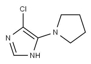1H-Imidazole,  4-chloro-5-(1-pyrrolidinyl)-  (9CI)|