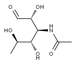 3-acetamido-3,6-dideoxyglucose Structure