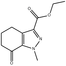 1H-Indazole-3-carboxylicacid,4,5,6,7-tetrahydro-1-methyl-7-oxo-,ethylester(9CI)|4,5,6,7-四氢-1-甲基-7-氧代-1H-吲唑-3-羧酸乙酯
